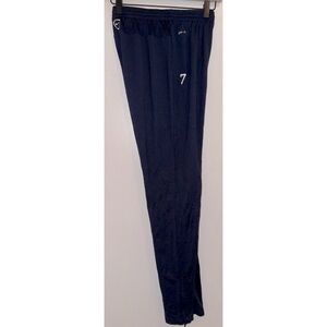 Nike Dri-Fit 7 Pants Youth Girl’s Size XL Tall Blue Fabric Zip Ankles No Pockets